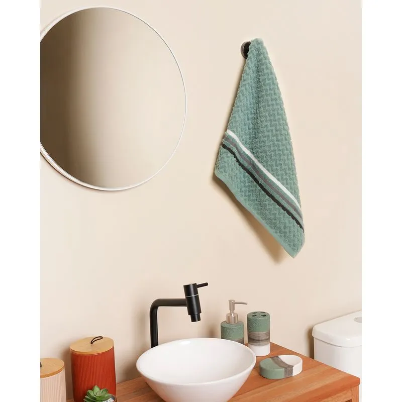 Toalha De Rosto Corttex 50cm x 70cm Jacquard Trento Verde UN