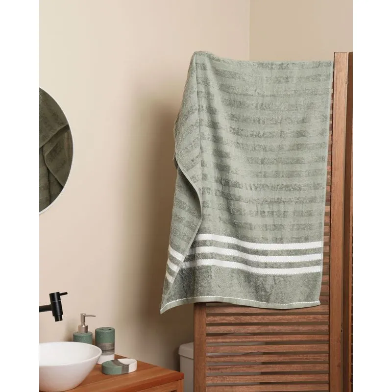 Toalha de Banho Corttex 70cm x 140cm Jacquard Asti Verde UN