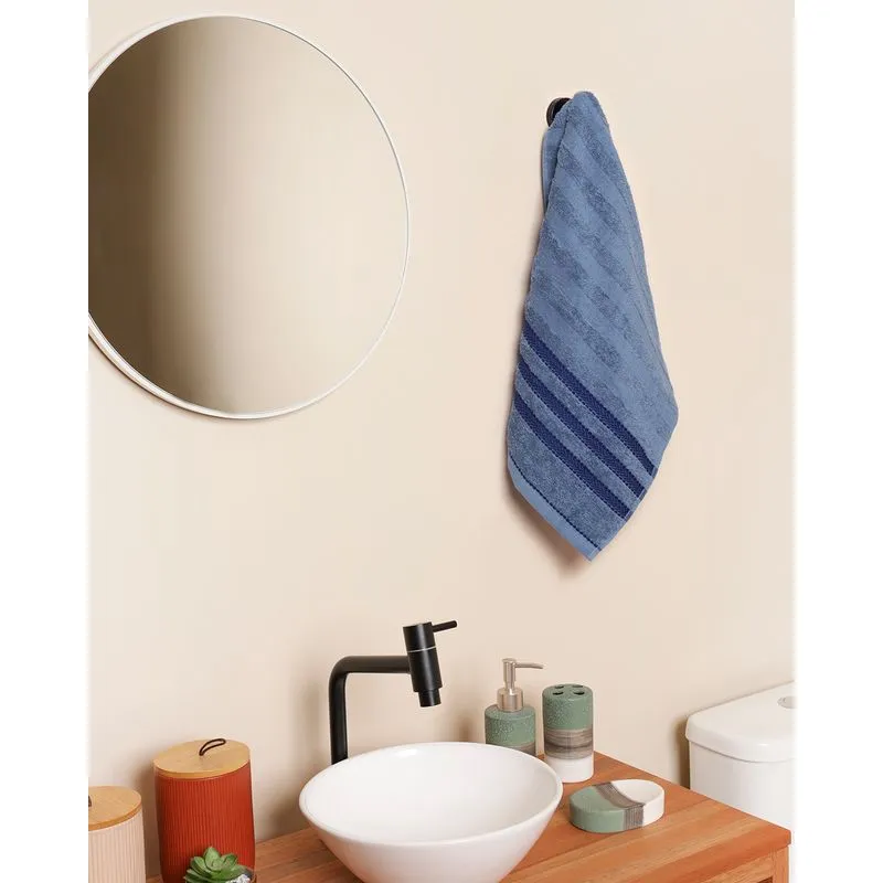 Toalha De Rosto Corttex 50cm x 70cm Jacquard Asti Azul UN