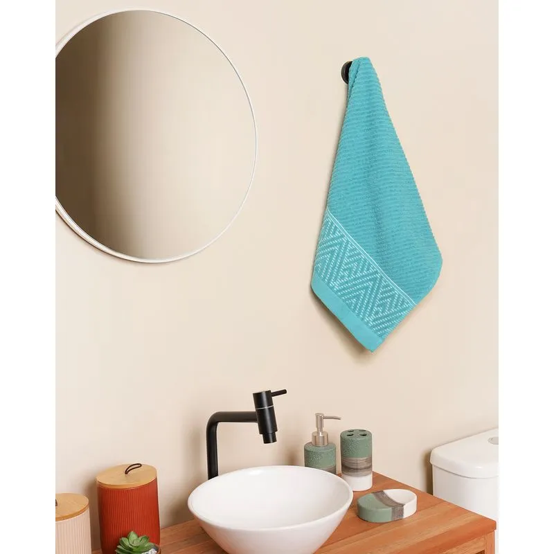 Toalha De Rosto 50cm x 70cm Corttex Jacquard Lisboa Azul UN
