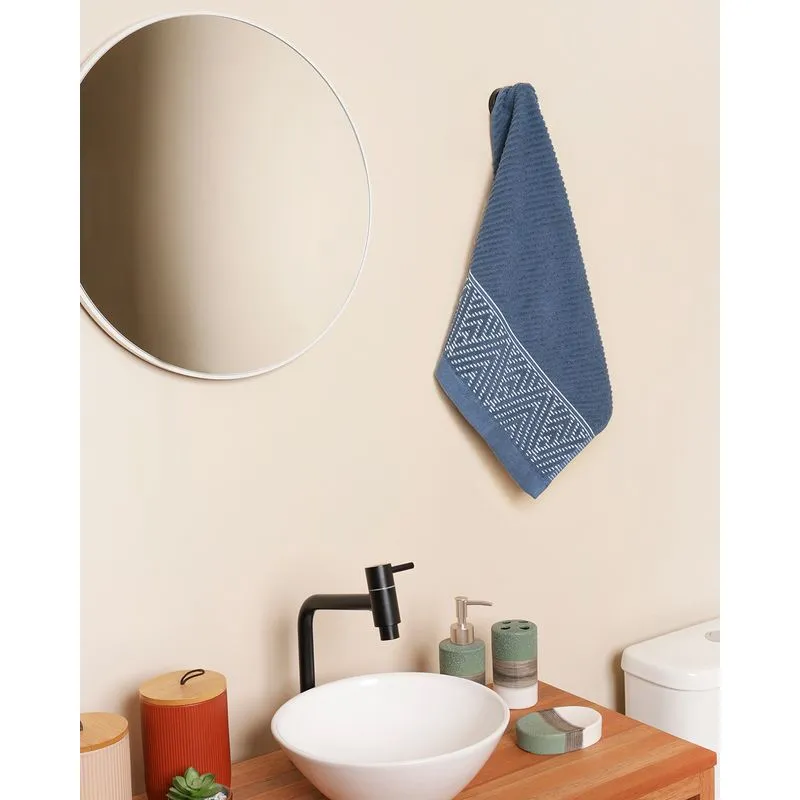 Toalha De Rosto Corttex 50x70 cm Lisboa Azul UN