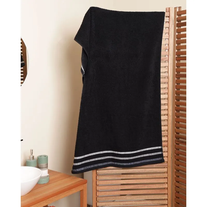 Toalha de Banho Corttex 65cm x 135cm Amalfi Preto UN