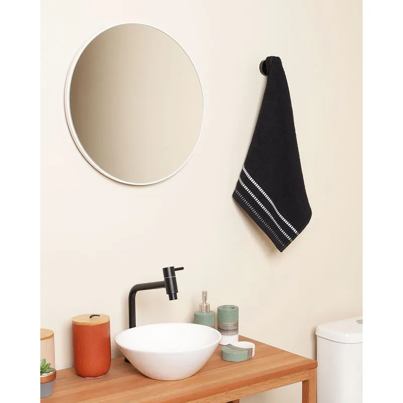 Toalha De Rosto Corttex 50cm x 70cm Amalfi Preta UN