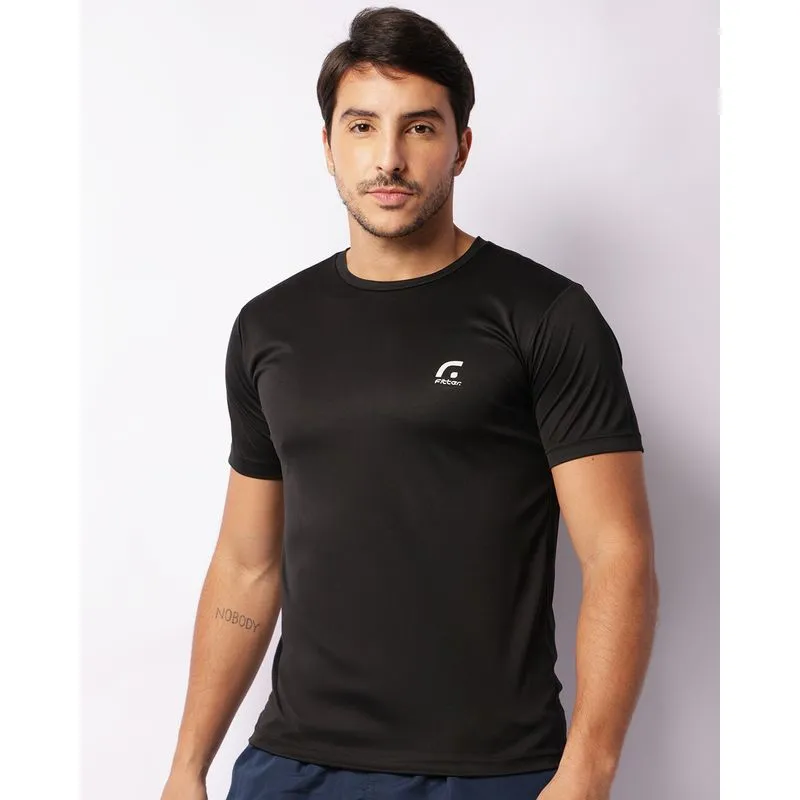 Camiseta Esportiva Masculina Dry Fit Fitter Preta GG