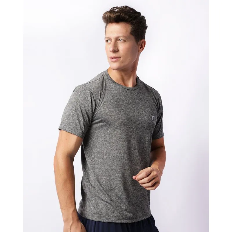 Camiseta Esportiva Masculina Fitter Dry Fit Cinza GG