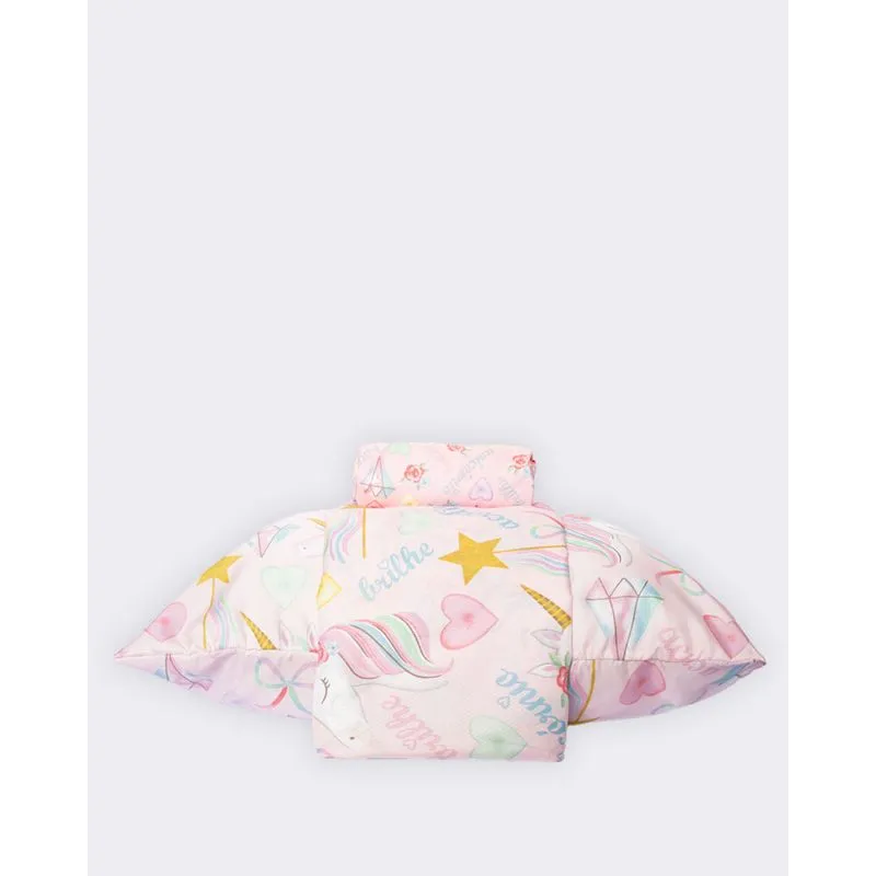 Jogo De Cama Infantil 3 Peças Andreza Estampado Unicórnio Rosa UN