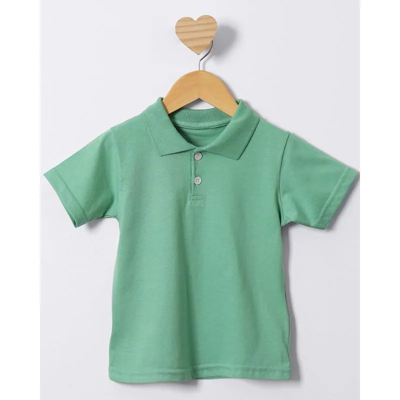 Camisa Polo Bebê Manga Curta Verde 3