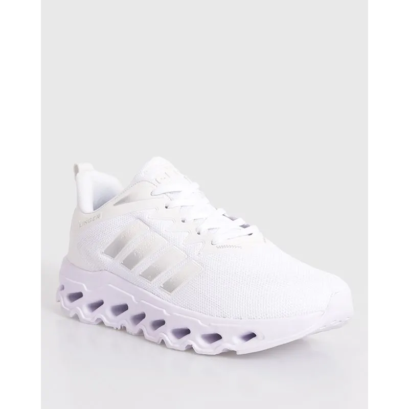 Tênis Masculino Esportivo Com Recortes Branco 40