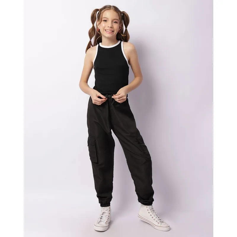 Calça Juvenil Cargo Stopper Preta 14