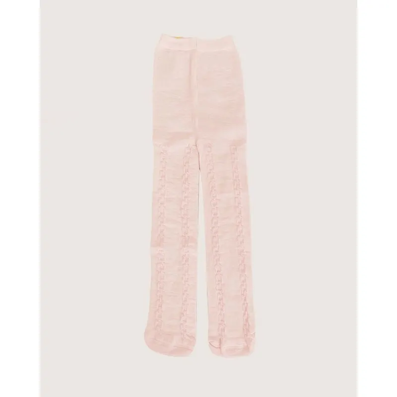 Meia Calça Infantil Lisa Rosa 3 AO 4