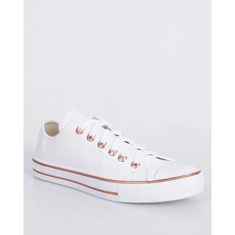 Tênis Feminino Casual Star Feet Branco 37
