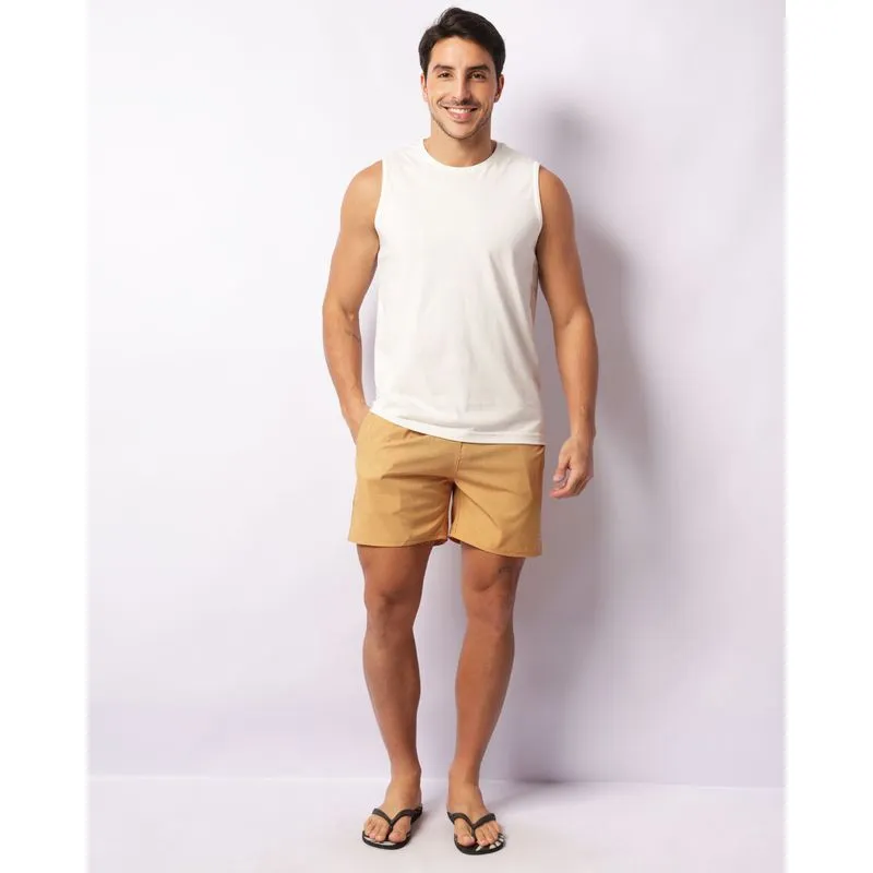 Bermuda Surf Masculina Estampada Mostarda M