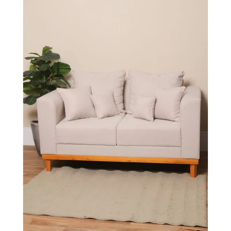Tapete Kanyon Barrado Oasis 100cmx150cm Bege UN