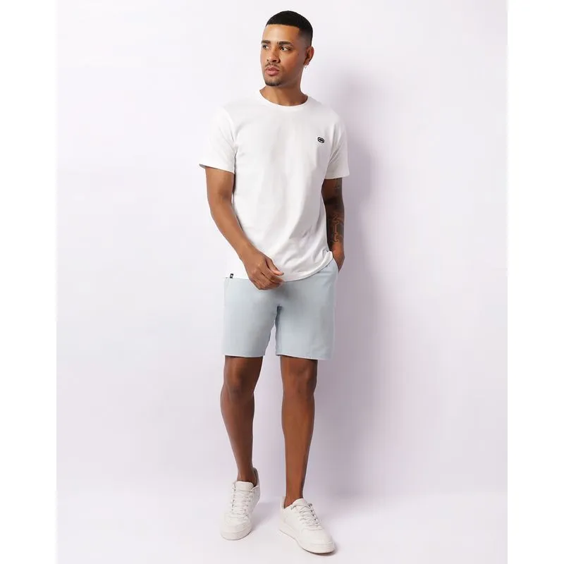 Bermuda Sarja Masculina Reta Com Bolsos Azul G