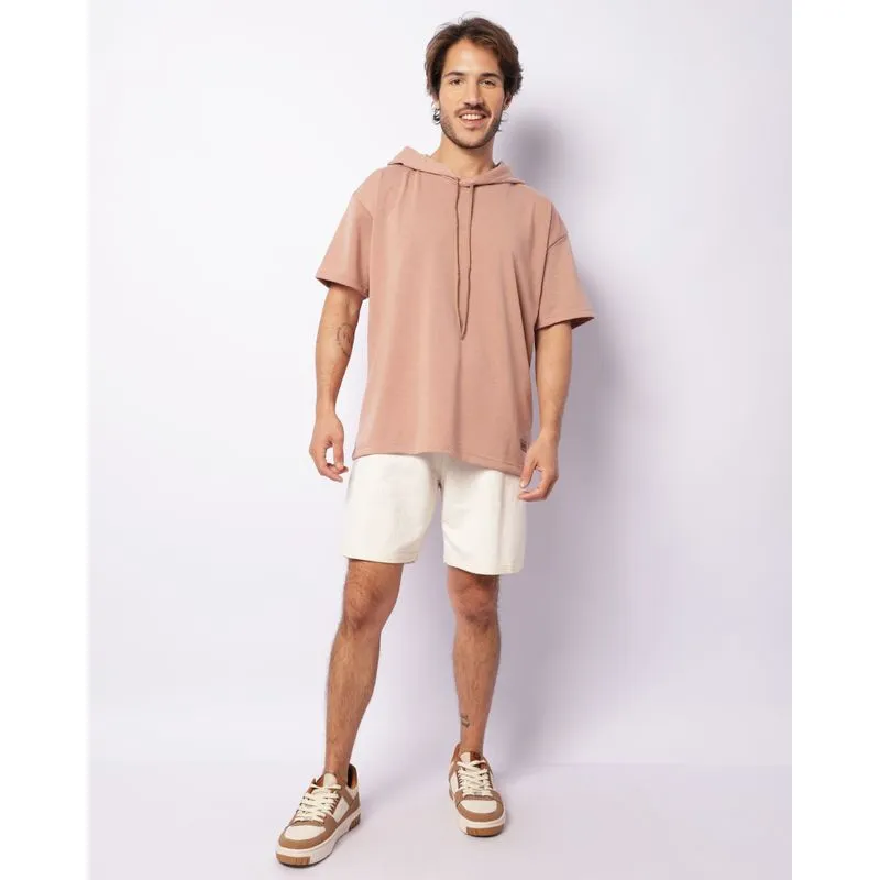 Bermuda Masculino Linho Texturizado Off White G
