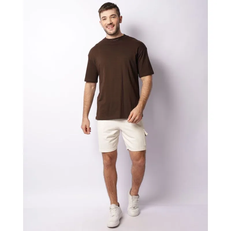 Bermuda Moletinho Masculina Cargo Com Cordão Off White G