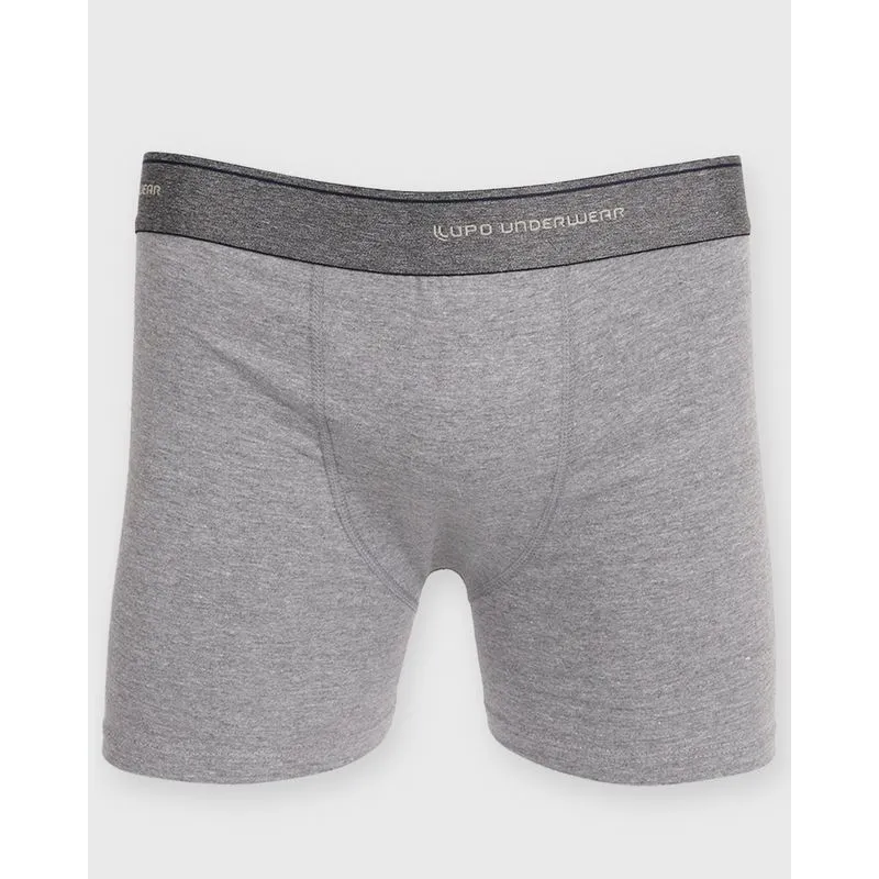 Cueca Masculina Boxer Lupo Estampa Cinza P
