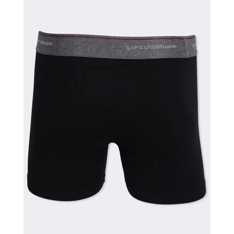 Cueca Masculina Boxer Lupo Algodão Preta M