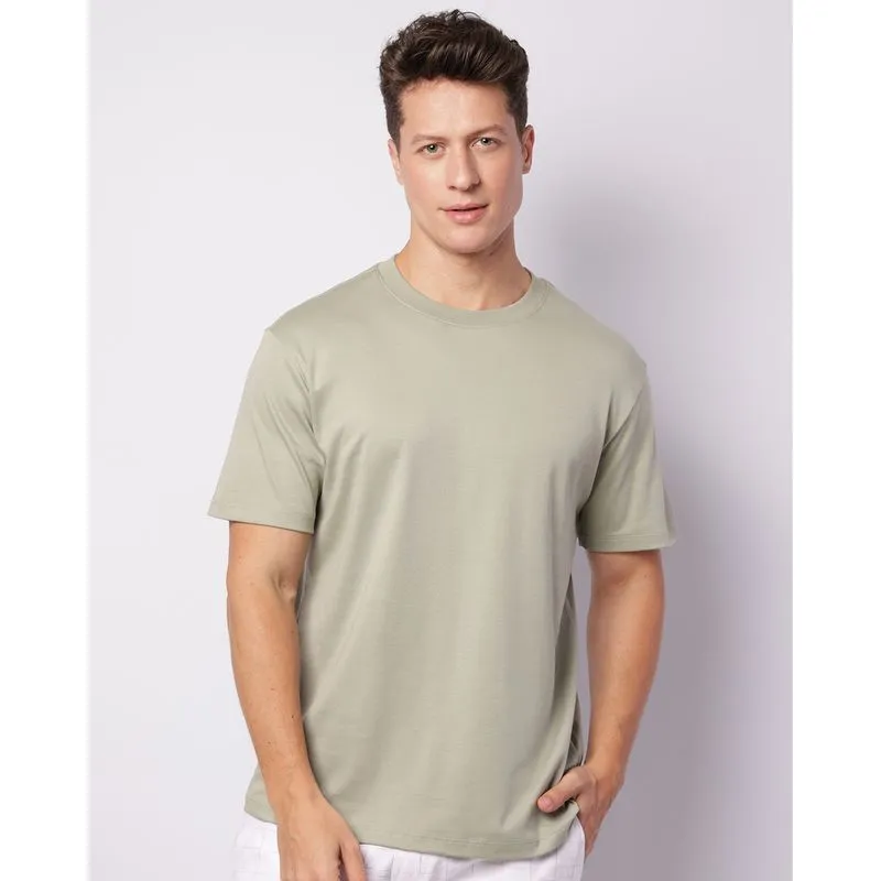 Camiseta Masculina Algodão Premium Manga Curta Verde M