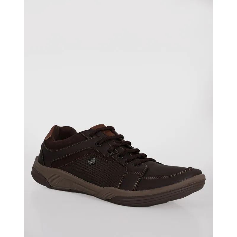 Sapatênis Masculino Casual Com Recortes Marrom 38