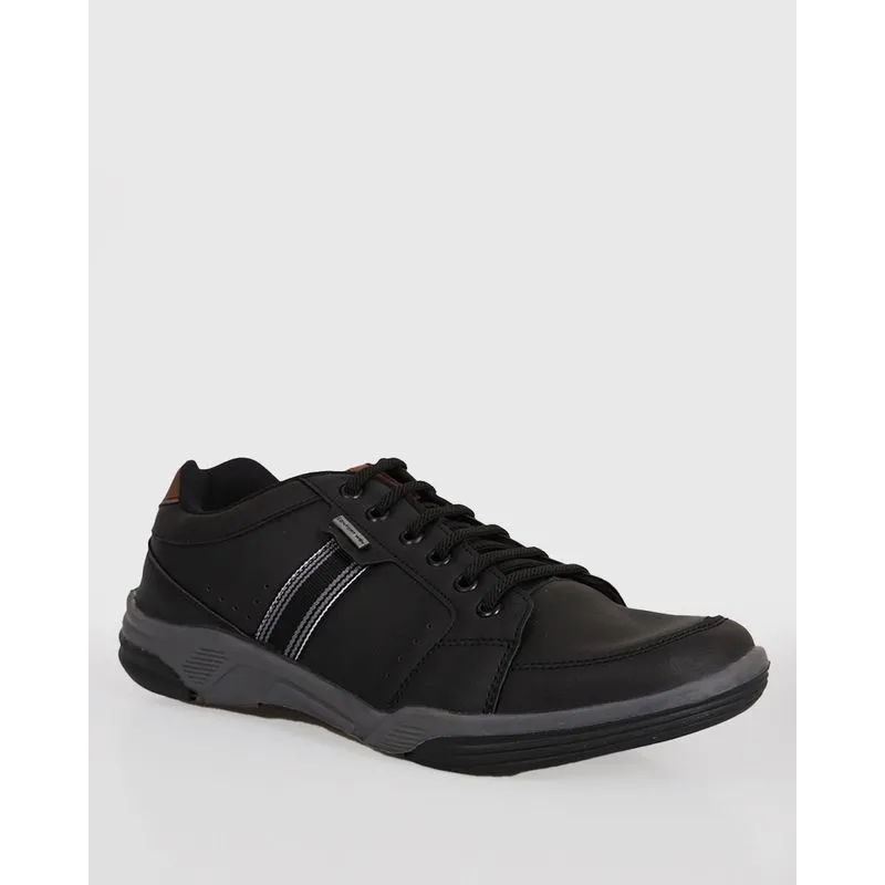 Sapatênis Masculino Casual Com Recortes Preto 41