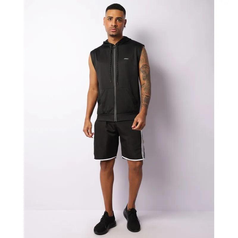 Bermuda Esportiva Masculina Faixa Lateral Preta P