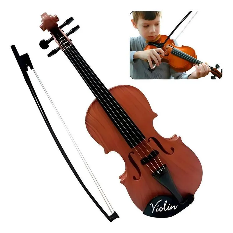 10x Mini Violino Infantil Brinquedo Musical Acústico Makeda
