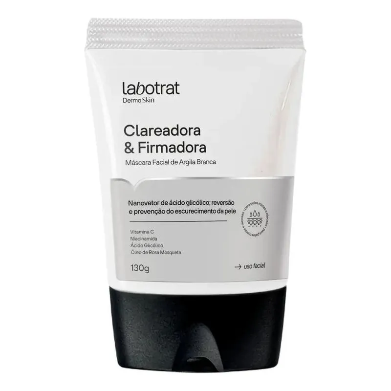 2x Máscara Argila Branca Clareadora Labotrat - 130g