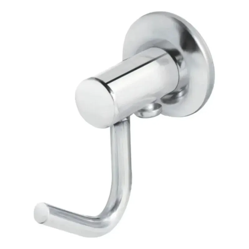 3x Porta Toalha Simples Gancho Cabide Banheiro Aço Inox Para