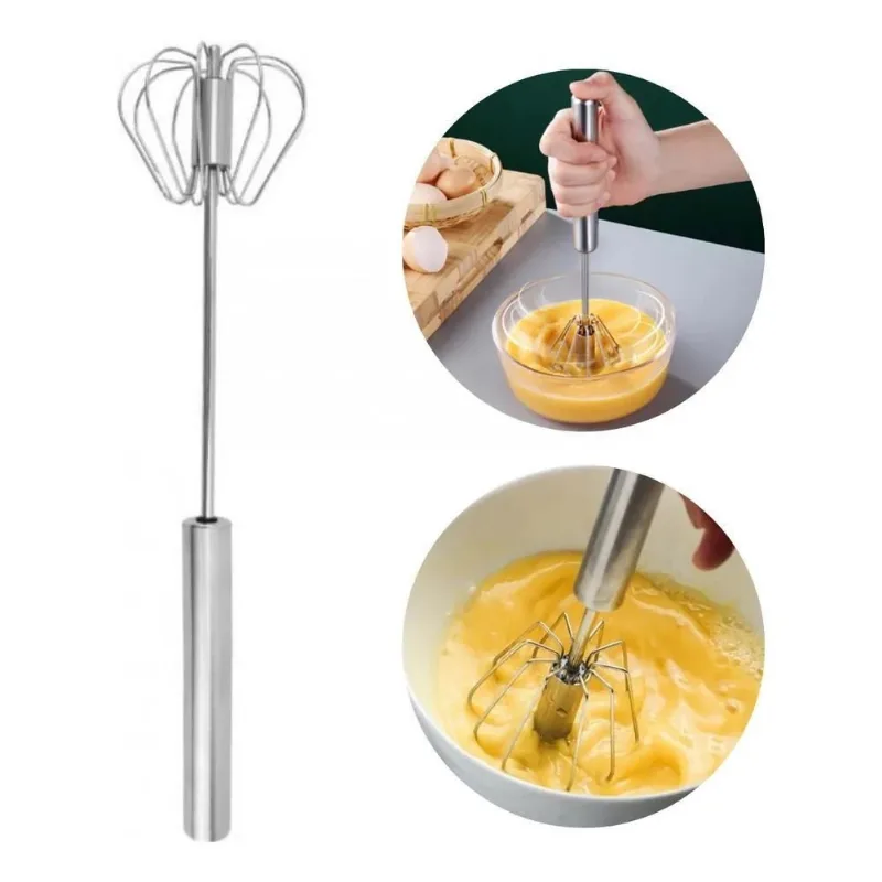 5x Batedeira Batedor De Claras De Ovos Semi Aut. Aço Inox To
