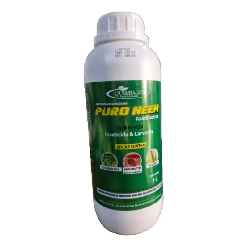 10x Óleo De Nim Neem Puro Azadiracthina 1 L Orgânico Xô Pra
