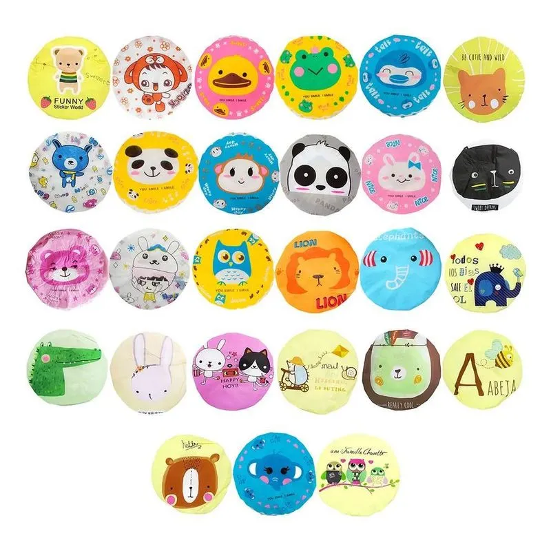5x Kit 6 Toucas De Banho Infantil Bichinhos Sortidos