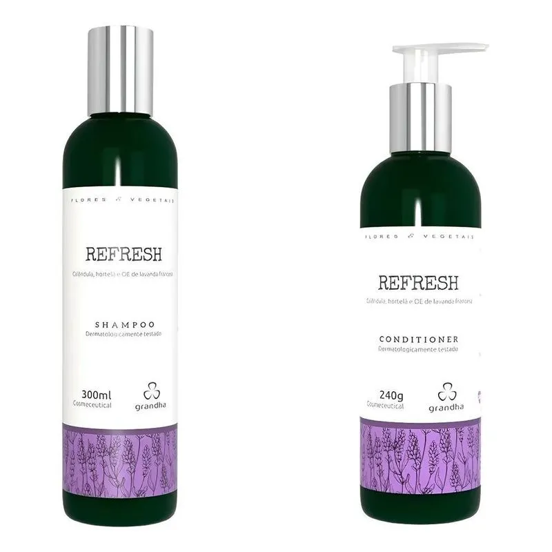 10x Grandha Refresh Flores E Vegetais Shampoo E Condicionad