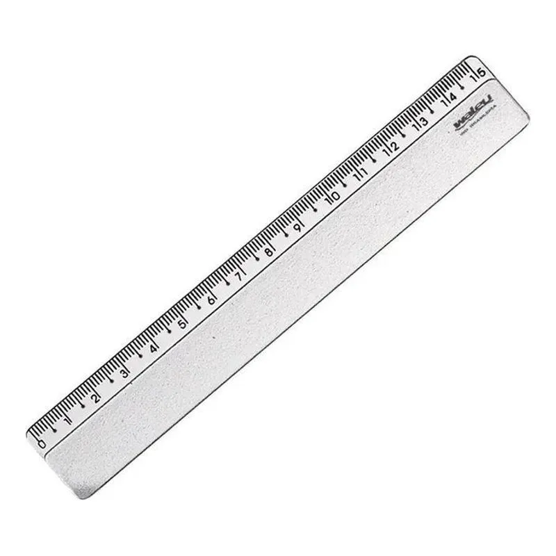 10x Regua Plastica Transparente 15 Cm Pacote Com 25 Unds Ata
