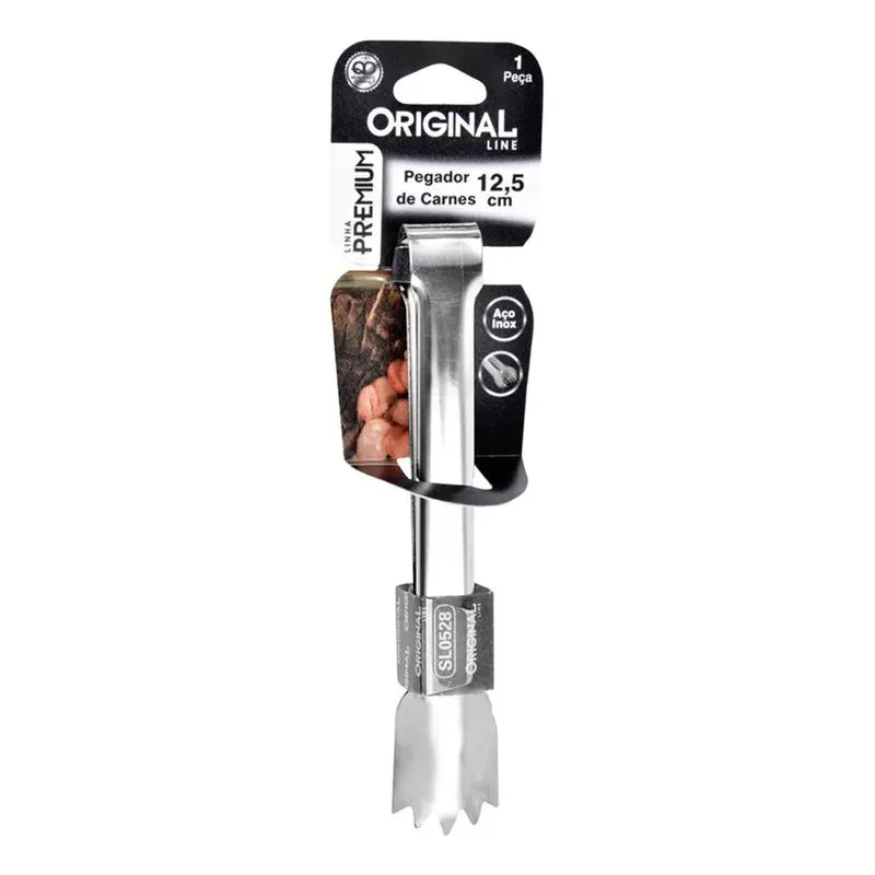 Mini Pegador De Carne Churrasco Inox 12,5cm