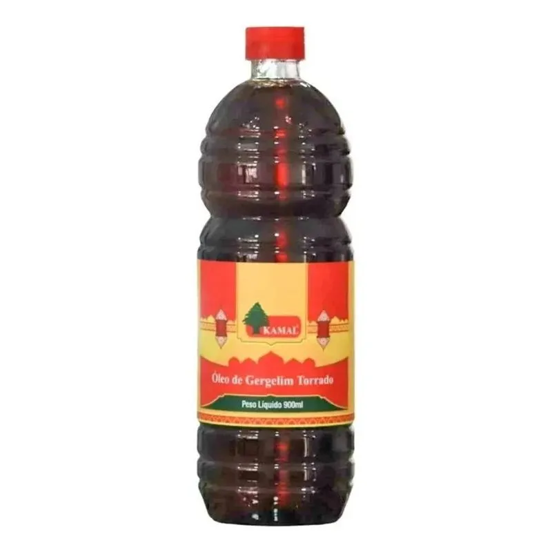 5x Óleo De Gergelim Torrado 900ml Kamal