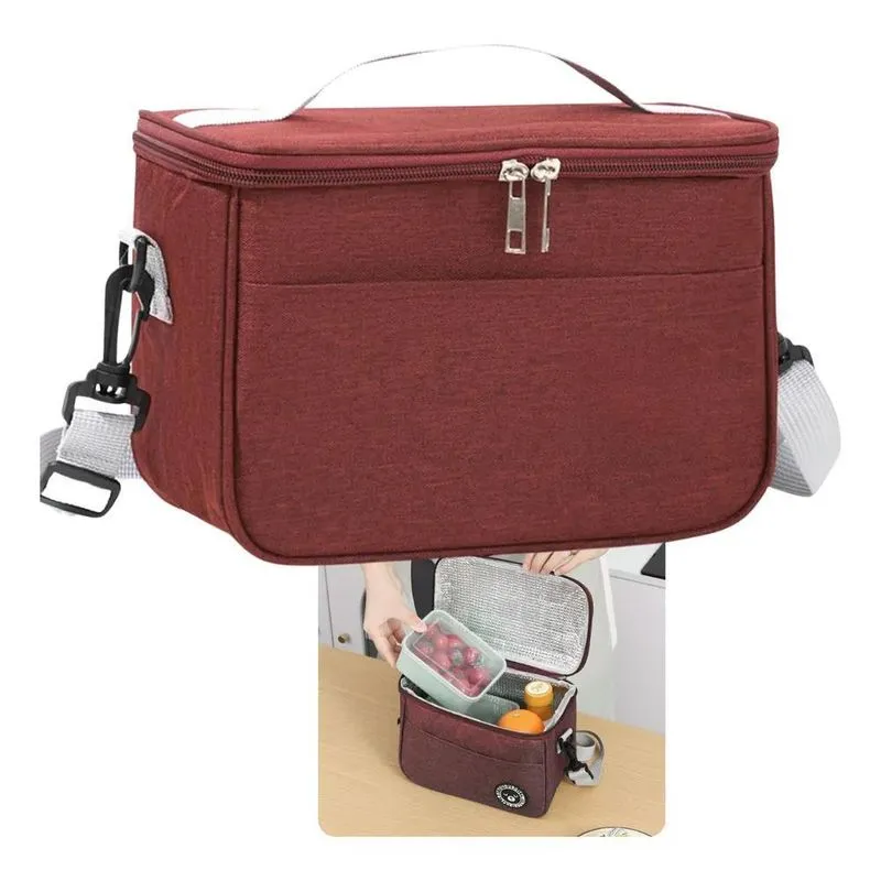 3x Bolsa Térmica Fitness Feminina Masculina Marmita Lancheir