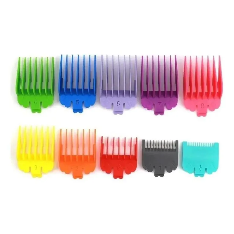 5x 10 Pentes Guia + 2 Pentes Disfarce Profissional Wahl Keme