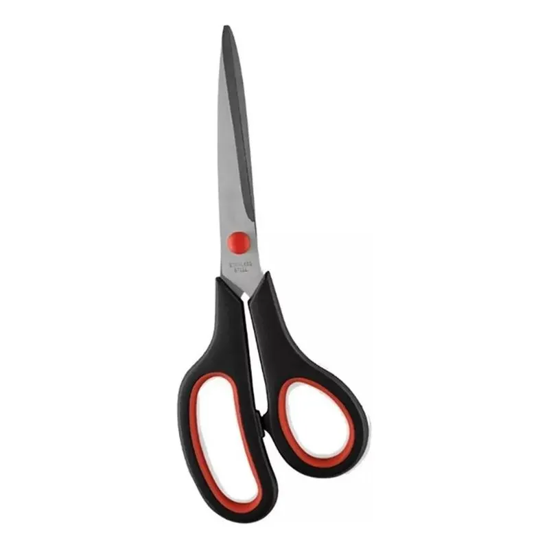 5x Tesoura Grande 25cm Emborrachada - Profissional