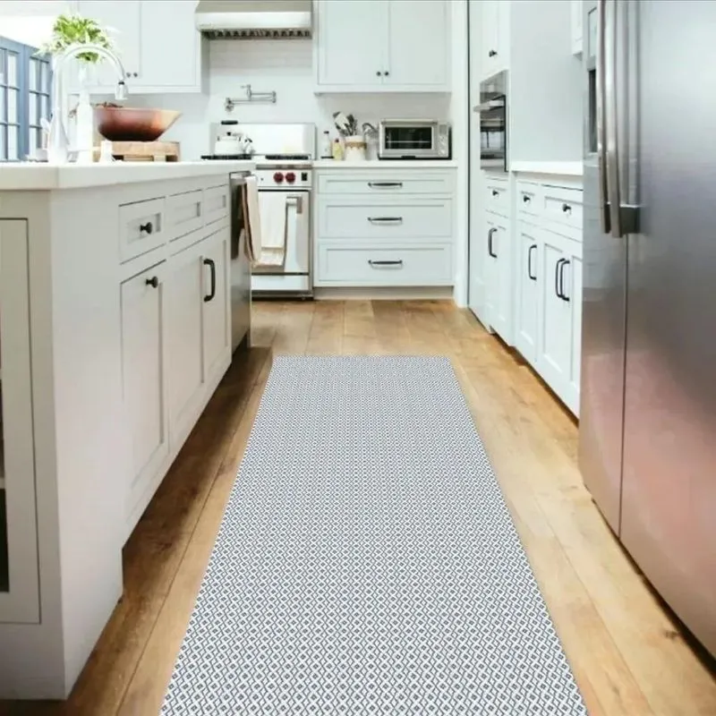Tapete Passadeira Cozinha Grande 3,00m X 65cm Nór Cinza
