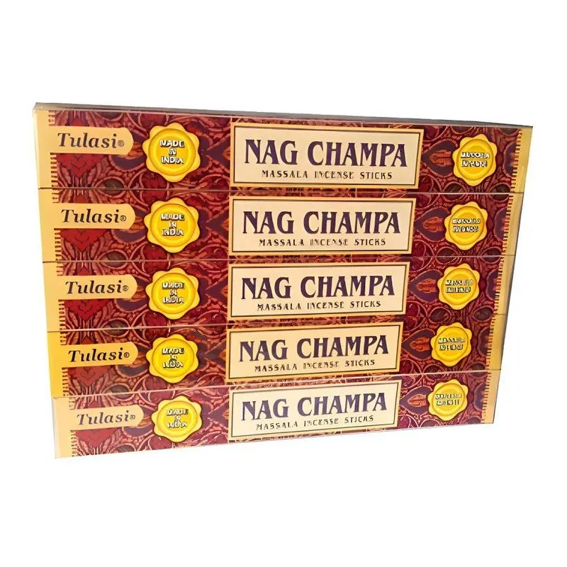 Incenso Tulasi Massala Nag Champa Pacote Com 25 Caixas