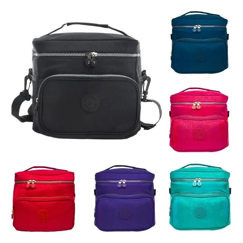 Bolsa Térmica Lancheira Porta Marmit Bolsa Térmica Vermelha