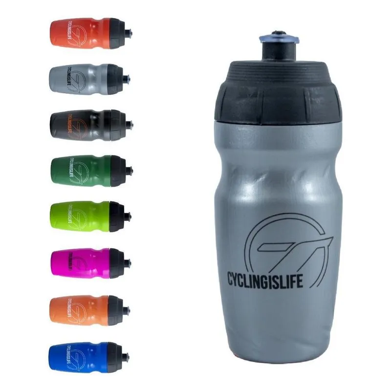 Garrafa Caramanhola Térmica Squeeze Tsw 400Ml Bike - Cinza