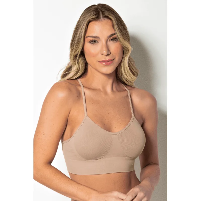 Sutiã Adulto Top Nadador Bodyfresh Trifil Tamanho: M | Cor: Macadâmia