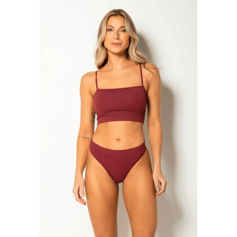 Calcinha Adulto Biquini Asa Delta Trifil Tamanho: G | Cor: Cranberry Juice