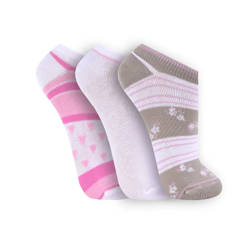 Kit Meia Feminina Soquete 3I Estampada com 3 unidades Trifil Socks