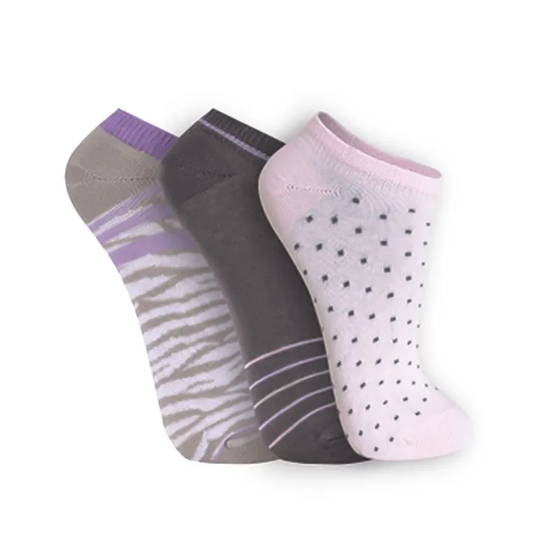 Kit Meia Feminina Soquete 3I Estampada com 3 unidades Trifil Socks