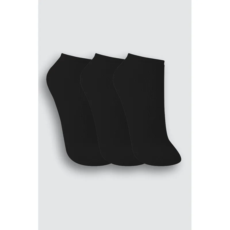 Kit Com 3 Pares De Meia Adulto Cano Curto Atoalhada Trifil Tamanho: G | Cor: Preto