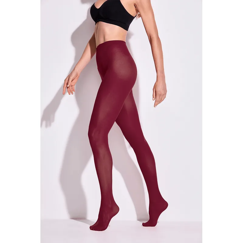 Meia-calça Fio 40 Tamanho: M | Cor: Vinho