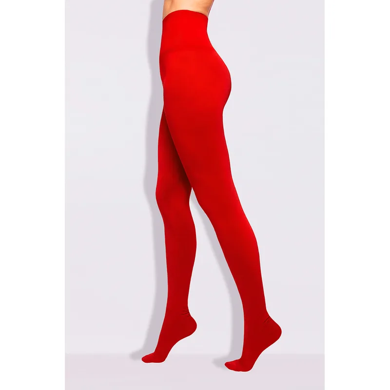 Meia-calça Opaca Raschel Tamanho: U | Cor: Vermelho